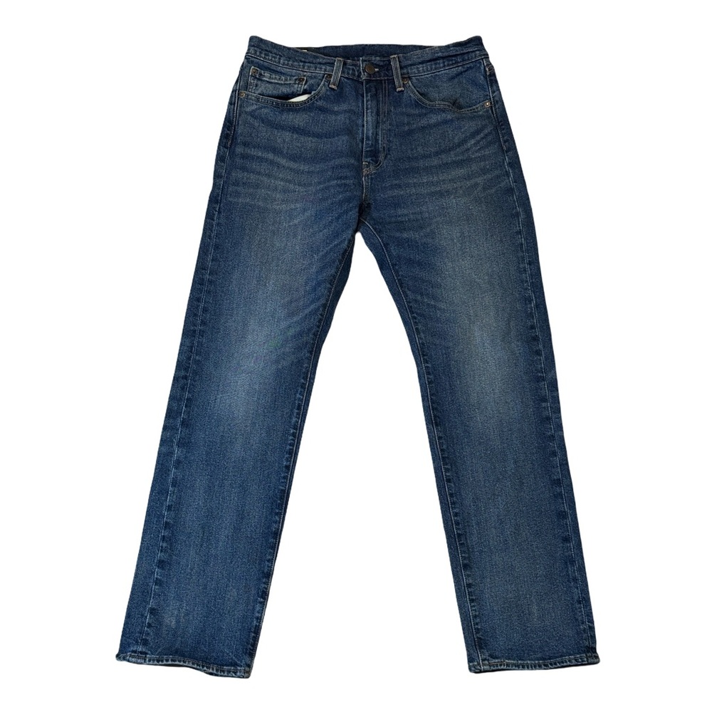 Levi’s mens 31x30 classic straight 505 premium mid wash denim blue jeans EUC